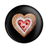 Heart Cookie Pinback Button, Valentine's Day Button, Sweet Treat Pin, Cute Heart Badge, Love Pin, Gift for Her, Holiday Celebration - Tawshia